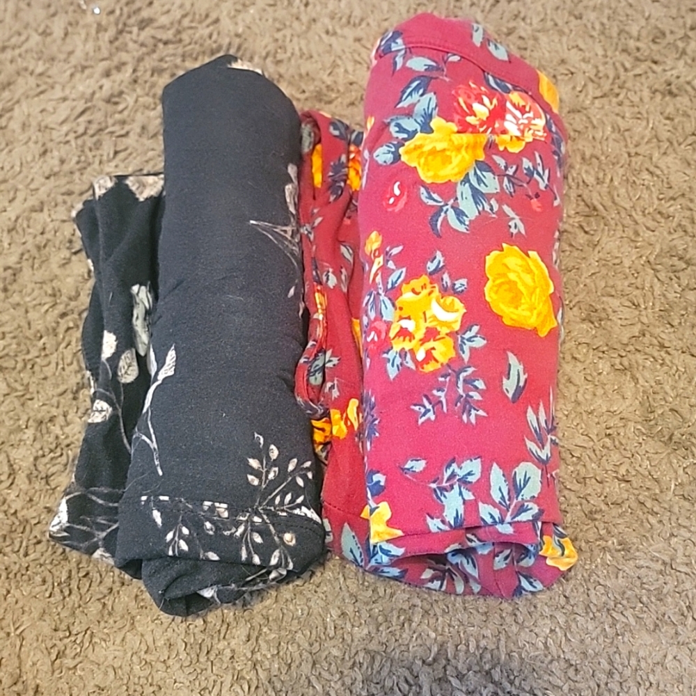 LuLaRoe Butter Soft Floral Print Women's Leggings T/C